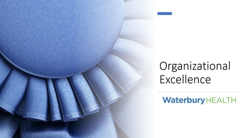 Waterbury Health Organizational Excellence Award.JPG